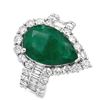 Image 1 : Exceptional Emerald & Diamond Ring