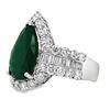 Image 3 : Exceptional Emerald & Diamond Ring