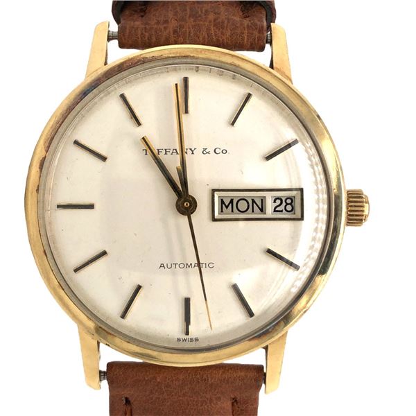 14K Automatic Tiffany Day Date Dress Watch