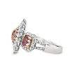Image 3 : GIA Fancy Pink Heart & Colorless Diamond Ring
