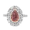 Image 1 : GIA Fancy Pink Diamond Ring,  Pear Shape