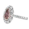 Image 2 : GIA Fancy Pink Diamond Ring,  Pear Shape