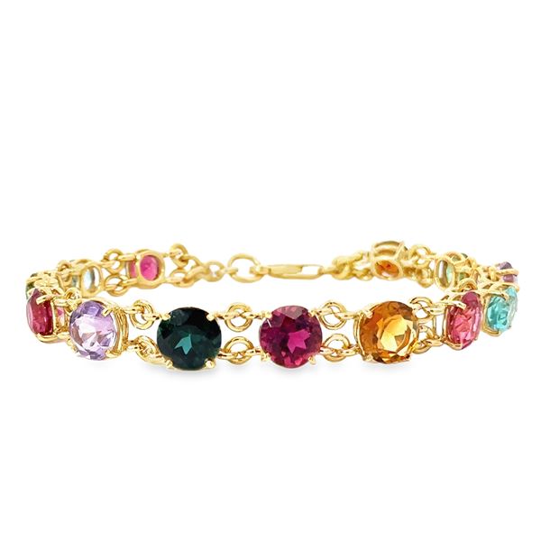 Multicoor Natural Gemstone Bracelet