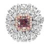 Image 1 : GIA Faint Pink & Colorless Diamond Ring / Pendant