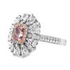 Image 2 : GIA Faint Pink & Colorless Diamond Ring / Pendant
