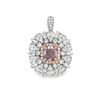 Image 6 : GIA Faint Pink & Colorless Diamond Ring / Pendant