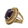 Image 2 : Yellow Gold Star Ruby Ring - 11.72 Carats