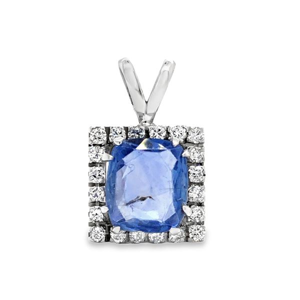 Sapphire & Diamond Pendant