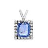 Image 1 : Sapphire & Diamond Pendant