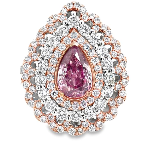 GIA Light Pinkish Brown Diamond Ring / Pendant