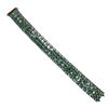 Image 7 : Exceptional Platinum Diamond & Emerald Bracelet