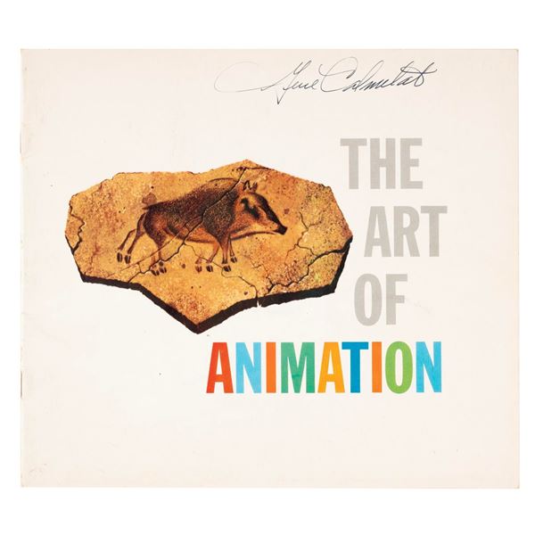 A Signed The Art of Animation Booklet.