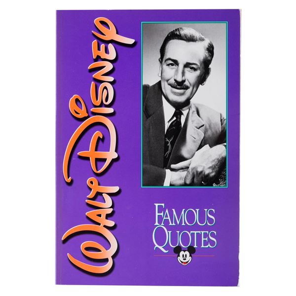 A Walt Disney Famous Quotes Book.