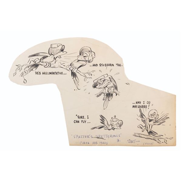 "Spatter's Sputterings" Sketches for General Electric.