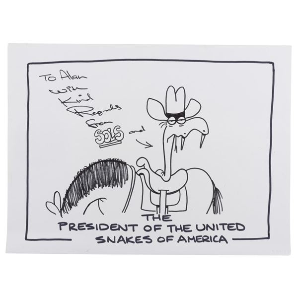 A Snake Original Drawing by Allan "Sols" Salisbury.