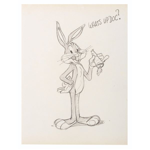A Bugs Bunny Drawing by Animator Hawley Pratt.