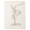 Image 1 : A Bugs Bunny Drawing by Animator Hawley Pratt.