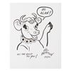 Image 1 : An Elsie the Cow Drawing by Creator Vic Herman.
