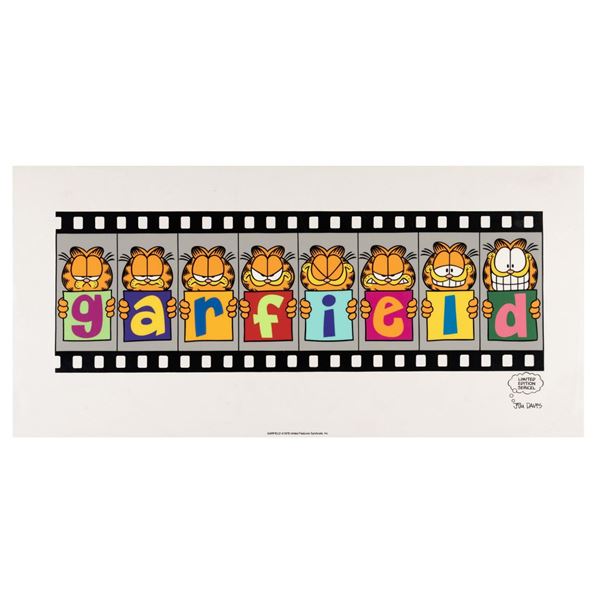 A 1992 Garfield Limited Edition Sericel.