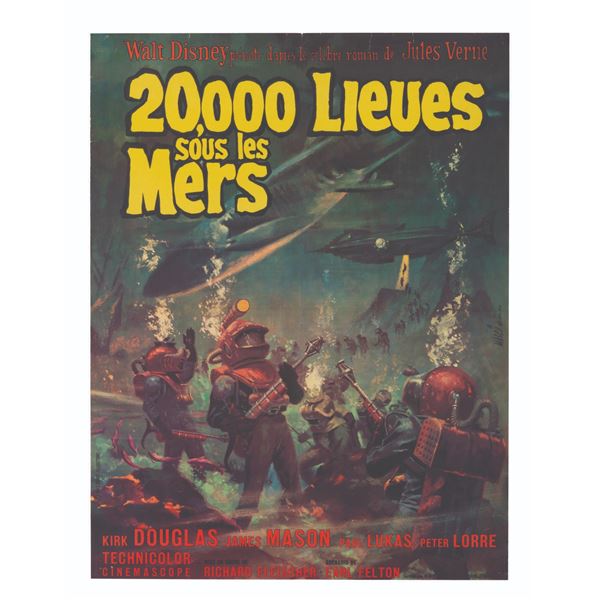  20,000 Leagues Under the Sea  French Moyenne Poster.