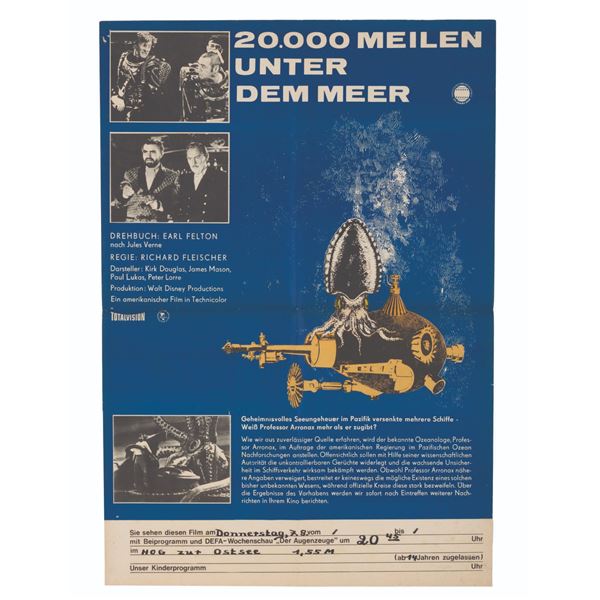 A "20,000 Leagues Under the Sea" East German Poster.