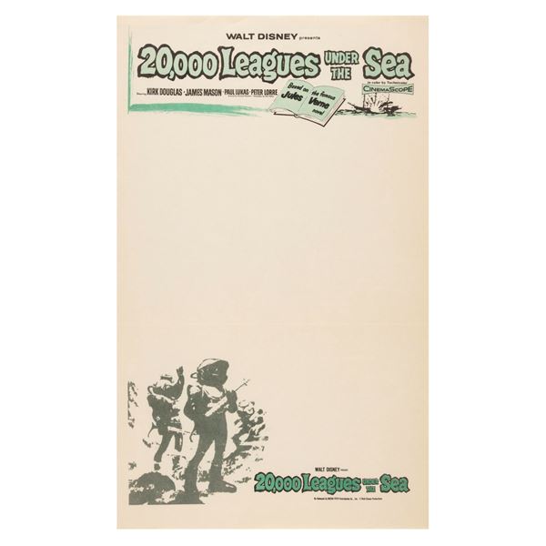 20,000 Leagues Under the Sea Reissue Disney Stationery.