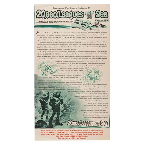 A "20,000 Leagues Under the Sea" Sample Study Guide.