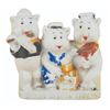 Image 1 : A 1930s Three Little Pigs Bisque Toothbrush Holder.