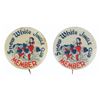 Image 1 : A Pair of Snow White Jingle Club Member Buttons.