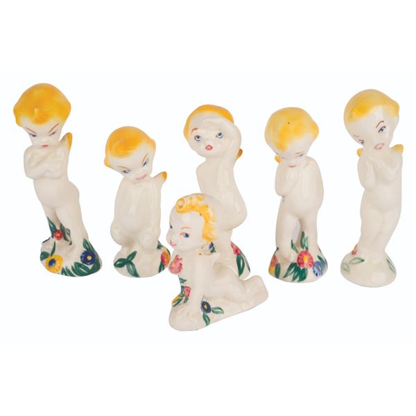 A Vernon Kilns “Fantasia” Cherub Figurine Collection.