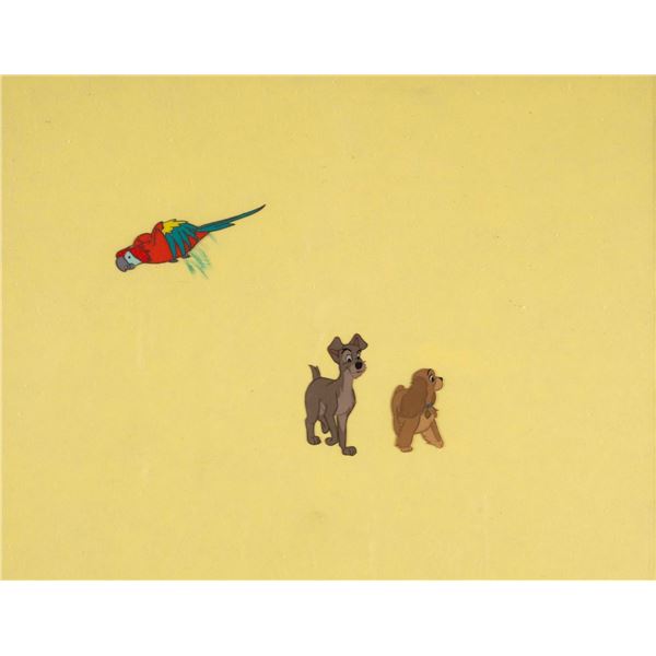A "Lady and the Tramp" Multi-Layered Cel.