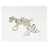 Image 1 : A "101 Dalmatians" Perdita and Puppies Sericel.