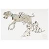Image 2 : A "101 Dalmatians" Perdita and Puppies Sericel.