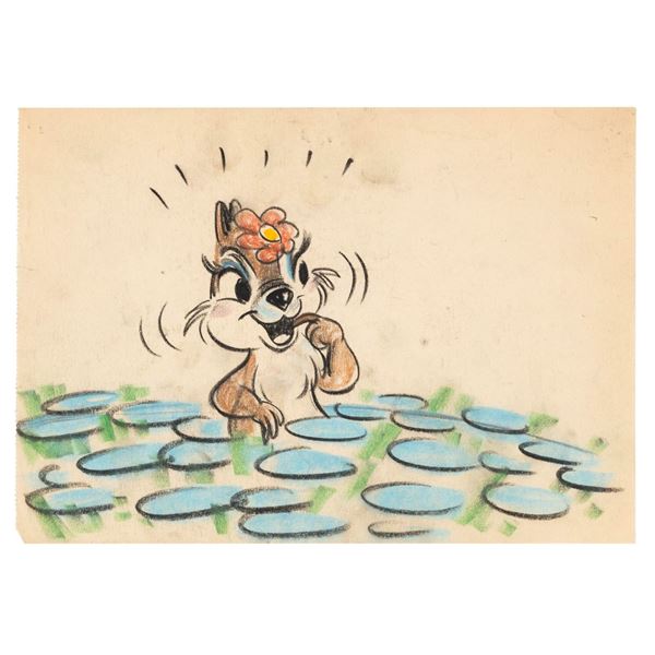 A 1950s Clarice the Chipmunk Storyboard.