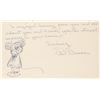 Image 2 : A Letter and Mickey Mouse Drawing by Phil Duncan.