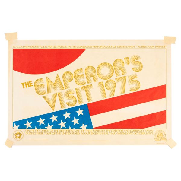 The Emperor's America on Parade Certificate Test Print.