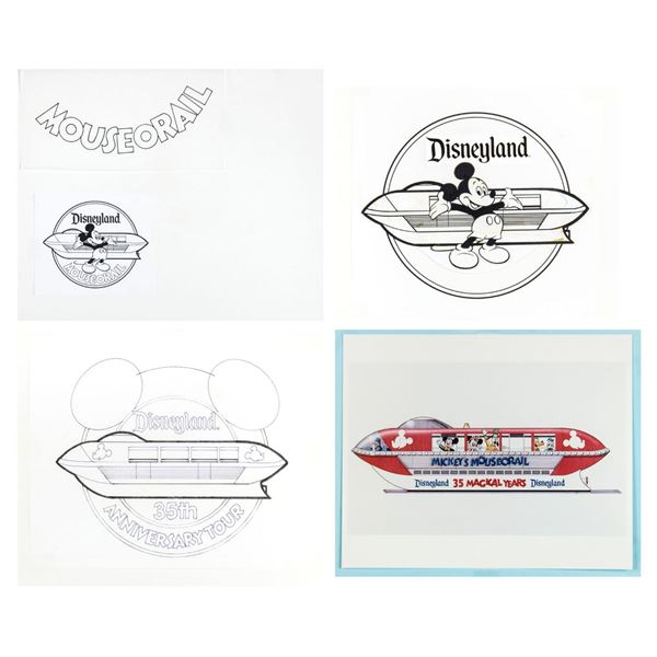 Mickey's Mouseorail Pin Development Art.