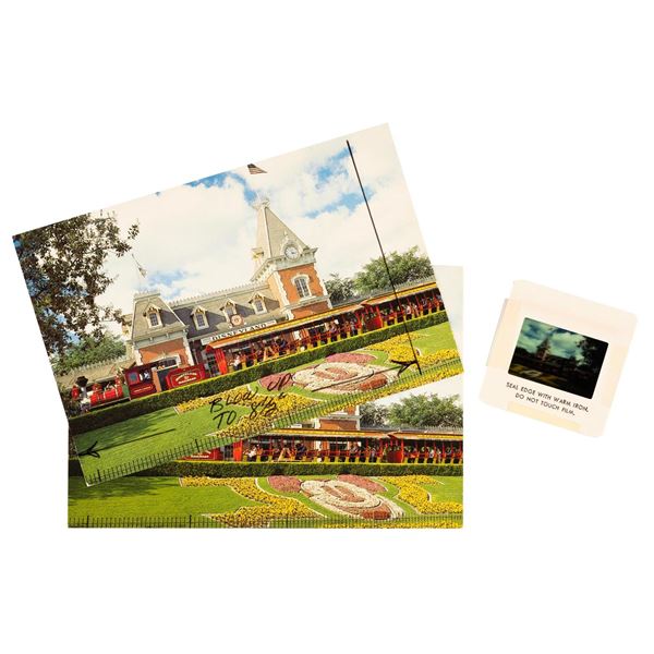 Disneyland Railroad Postcard Development.