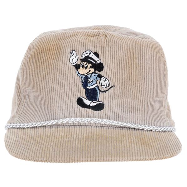 A Corduroy Disneyland Security Hat.