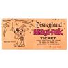 Image 1 : A Disneyland 1966 Child or Junior Magi-Pak Ticket.