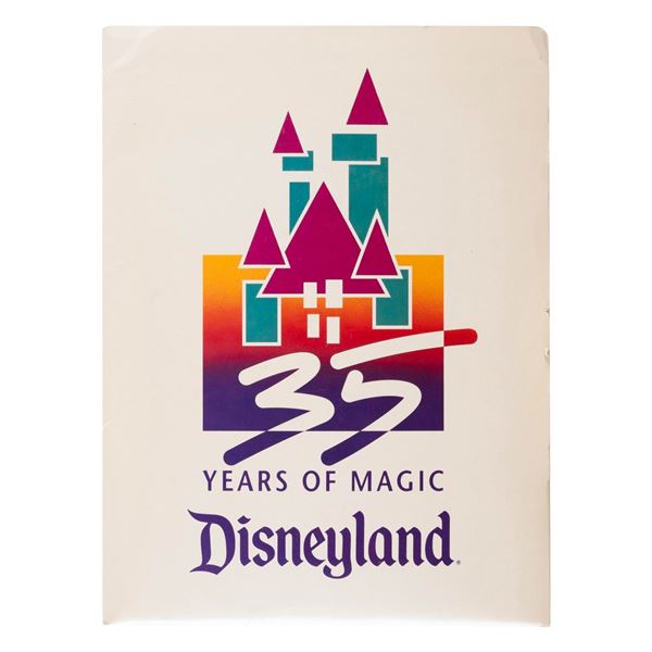 A Disneyland 35 Years of Magic Press Kit.