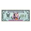 Image 1 : A $5 Series 1988 Disney Dollar.