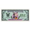 Image 1 : A $5 Series 1987 Disney Dollar.