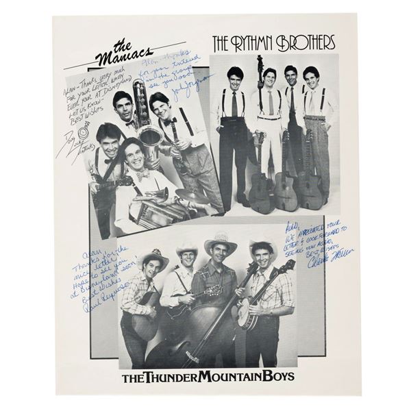 A Multi-Signed Disneyland Bands Print.