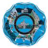 Image 1 : A Disneyland Lands Glass Scalloped Plate.