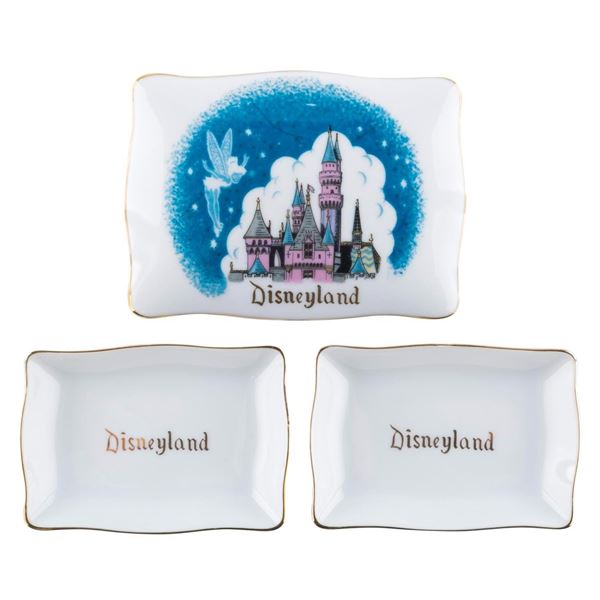 A 1960s Disneyland Ceramic Ashtray Set.