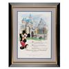 Image 1 : A Disneyland Honorary Citizen Certificate with Mickey.