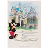 Image 2 : A Disneyland Honorary Citizen Certificate with Mickey.