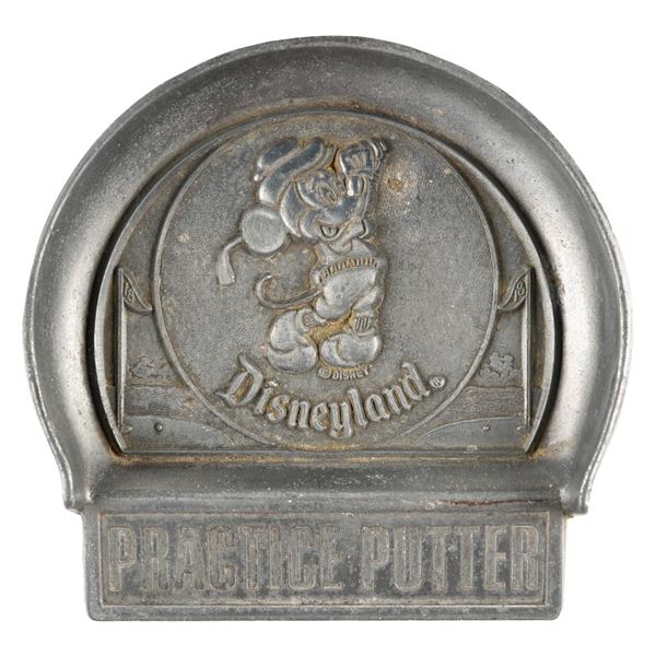 A Disneyland Mickey Pewter Practice Putter.