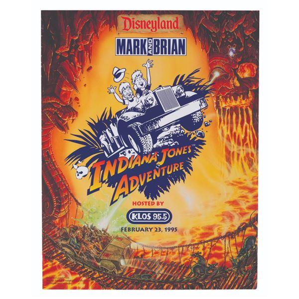 Mark and Brian  Indiana Jones Adventure  Poster.